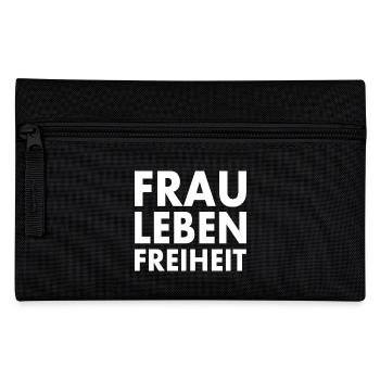 Frau leben freiheit iran - Federtasche - Schwarz - Vorne