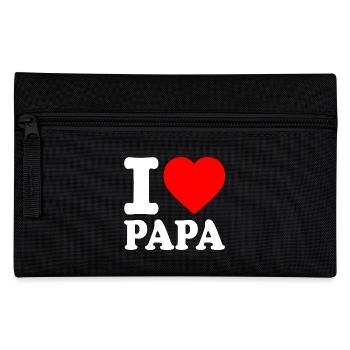 I love papa - Trousse - noir - Devant