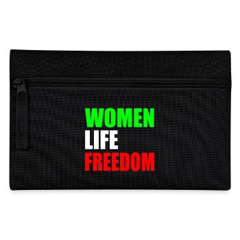 Women life freedom - Federtasche - Schwarz - Vorne