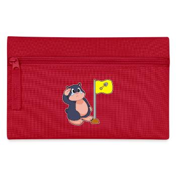 Drapeau taupe - Trousse - rouge - Devant