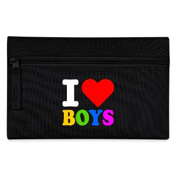 I love boys - Trousse - noir - Devant