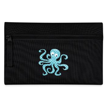 Oktopus Schuppen Tintenfisch Tentakel Meer Kind - Federtasche - Schwarz - Vorne