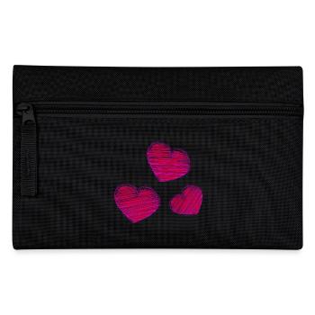 HERZ. HERZ. HEILIGER VALENTINSTAG. LIEBE. LIEBE. WEIHNACHTEN - Federtasche - Schwarz - Vorne
