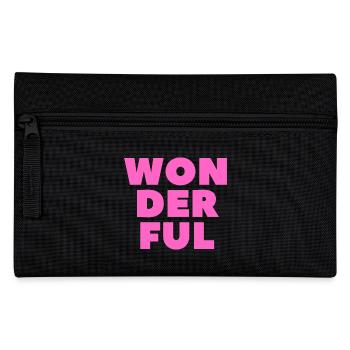 Wonderful-Wunderbar - Pencil Case - black - Front