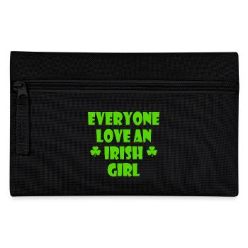 Everyone loves an irish girl - Pencil Case - black - Front