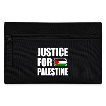 Justice for palestine - Federtasche - Schwarz - Vorne