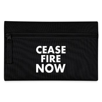 Ceasefire now - Pencil Case - black - Front
