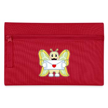Butterfly Love Letter - Pencil Case - red - Front