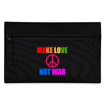 Make love not war - Pencil Case - black - Front