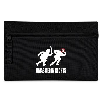Omas gegen rechts - Federtasche - Schwarz - Vorne