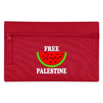 Palestine libre - melon pastèque - Trousse - rouge - Devant