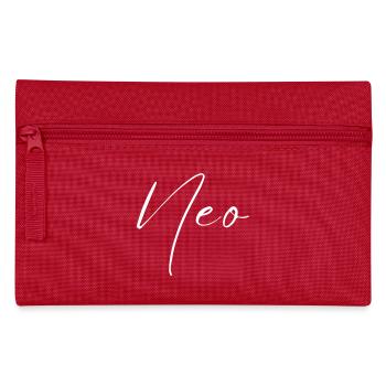 Neo Name T-Shirt Geschenk Für Männer - Federtasche - Rot - Vorne