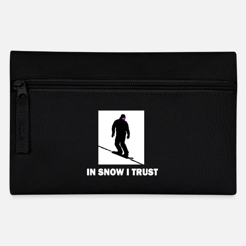 snowboarder freestyle boarder snowboard - Federtasche - Schwarz