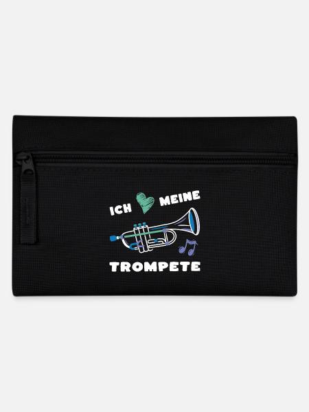 Ich liebe meine Trompete - Musik Musiker Musikerin - Federtasche - Schwarz