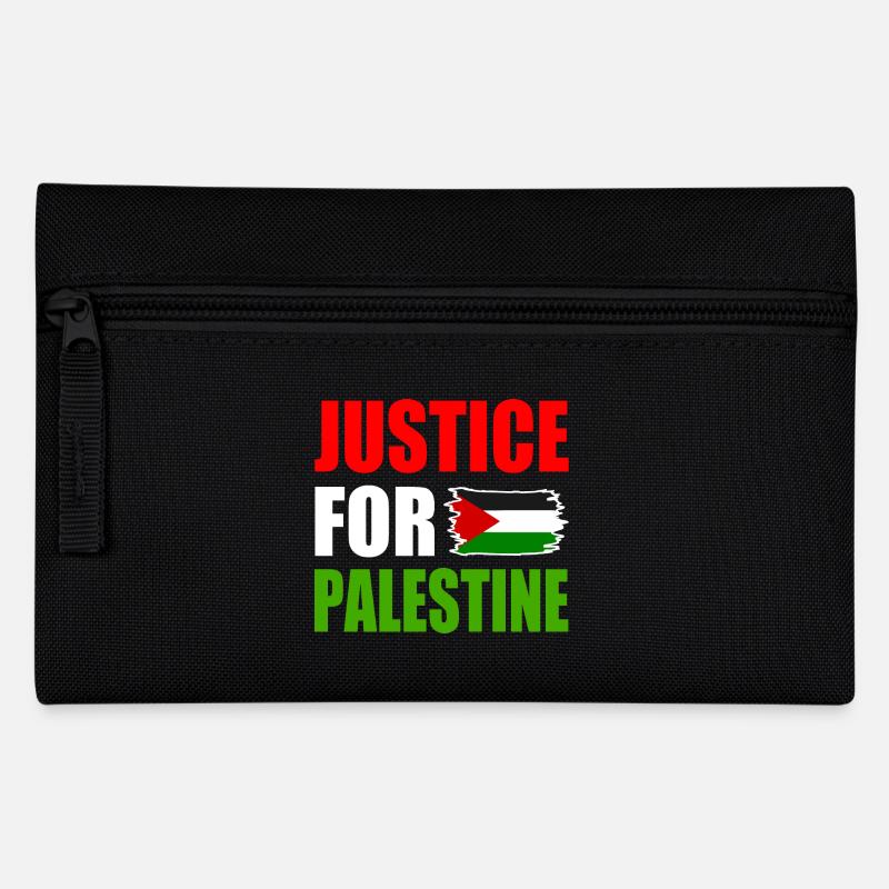 Justice for palestine - Pencil Case - black