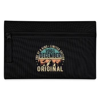 Legends Birthday December 1961 Born Gift - Pencil Case - black - Front
