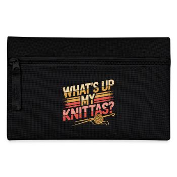 Creative humor for knitting lovers - Pencil Case - black - Front