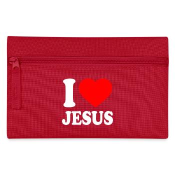 I love jesus - Pencil Case - red - Front
