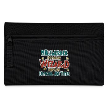 Garbage Collector Wizard - Pencil Case - black - Front