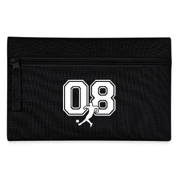Soccer Number 08 Soccer Player - Pencil Case - black - Front