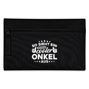 So sieht ein richtig cooler Onkel aus - Federtasche - Schwarz - Vorne