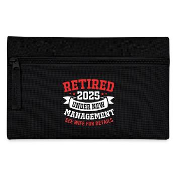 Retirement 2025 Pensioner Pension Pensioner - Pencil Case - black - Front