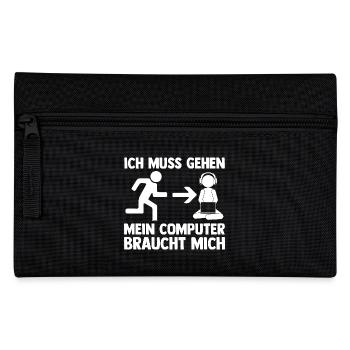 Computer Zocker Programmierer Administrator Gamer - Federtasche - Schwarz - Vorne