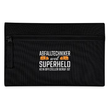 Waste Technician Superhero - Pencil Case - black - Front