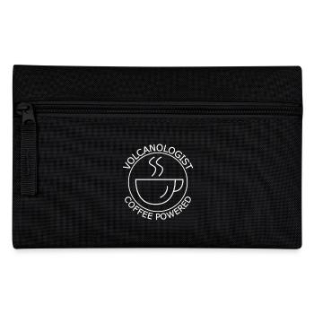 Volcanologist Coffee Powered Volcanology - Federtasche - Schwarz - Vorne