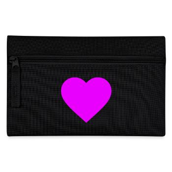the purple heart - Federtasche - Schwarz - Vorne