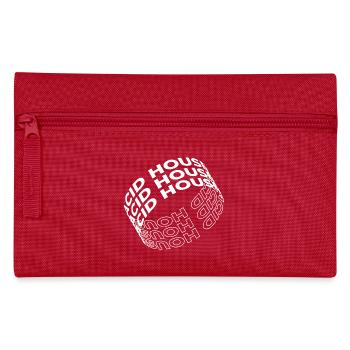 Acid House Typografie-Design - Federtasche - Rot - Vorne