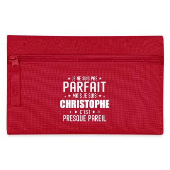 Christophe : authentique,imparfait,top,perfection - Trousse - rouge - Devant