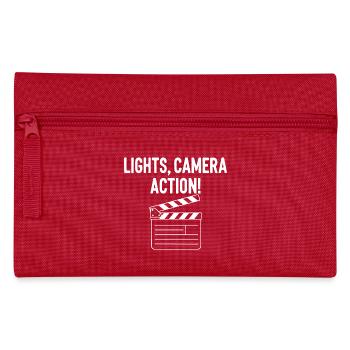 Film Klappbrett Lichter Kamera Aktion - Federtasche - Rot - Vorne