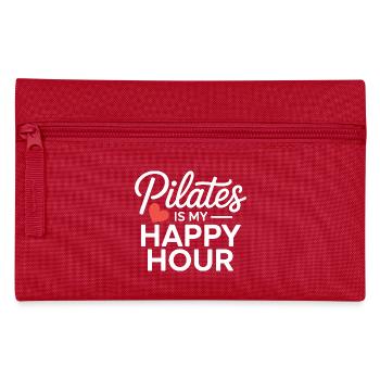 Pilates ist meine Happy Hour - Federtasche - Rot - Vorne