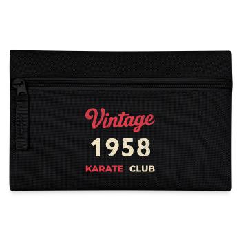 Vintage 1958 – Année de naissance rétro du Karate Club - Trousse - noir - Devant