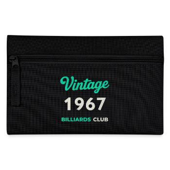 Vintage 1967 – Billiards Club Retro Geburtsjahr - Federtasche - Schwarz - Vorne