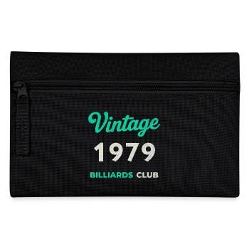 Vintage 1979 – Billiards Club Retro Geburtsjahr - Federtasche - Schwarz - Vorne