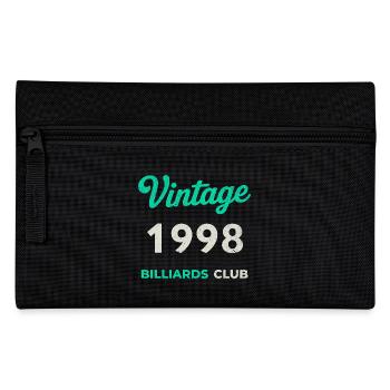 Vintage 1998 – Billiards Club Retro Geburtsjahr - Federtasche - Schwarz - Vorne