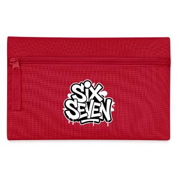 Six Seven 67 - Mèmes Drôles de la Gen Alpha - Trousse - rouge - Devant