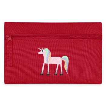 Unicorn_rollerSKate - Federtasche - Rot - Vorne