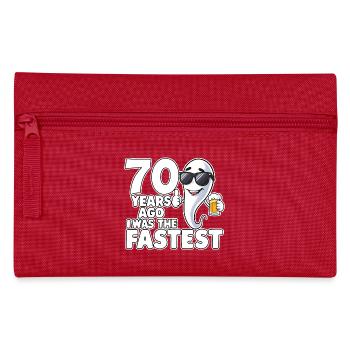 Il y a 70 ans, l’anniversaire le plus rapide et drôle - Trousse - rouge - Devant