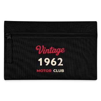 Vintage 1962 Motor Club Retro Geburtsjahr Geschenk - Federtasche - Schwarz - Vorne