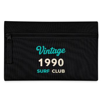 Vintage 1990 Surf Club Retro Geburtsjahr Geschenk - Federtasche - Schwarz - Vorne
