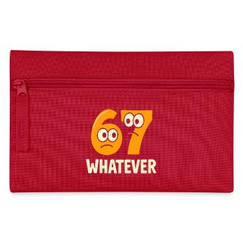 Six Seven : Whatever Italian Brainrot Humour Meme - Trousse - rouge - Devant