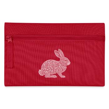 Hares - Pencil Case - red - Front