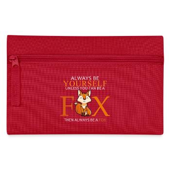 Sei immer du selbst, es sei denn, du kannst ein Fuchsgeschenk sein - Federtasche - Rot - Vorne