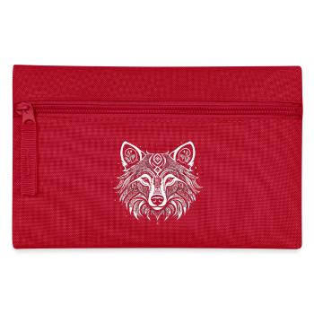 Berserker Bär - Nordisches Wikinger Mandala Design - Federtasche - Rot - Vorne