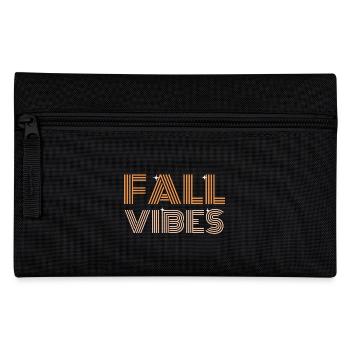 Fall Vibes | Fall Season | Autumn themed | Pumpkin - Pencil Case - black - Front