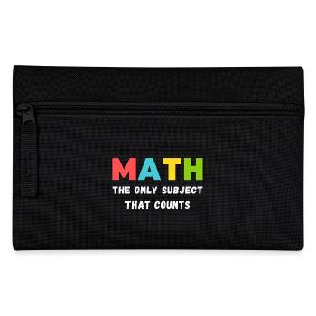 Mathematics Quote | Maths Teacher - Pencil Case - black - Front