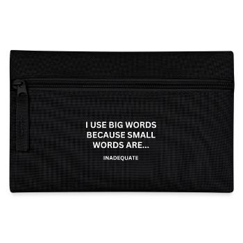 Funny Teaching Quote | English Teacher Gift - Pencil Case - black - Front